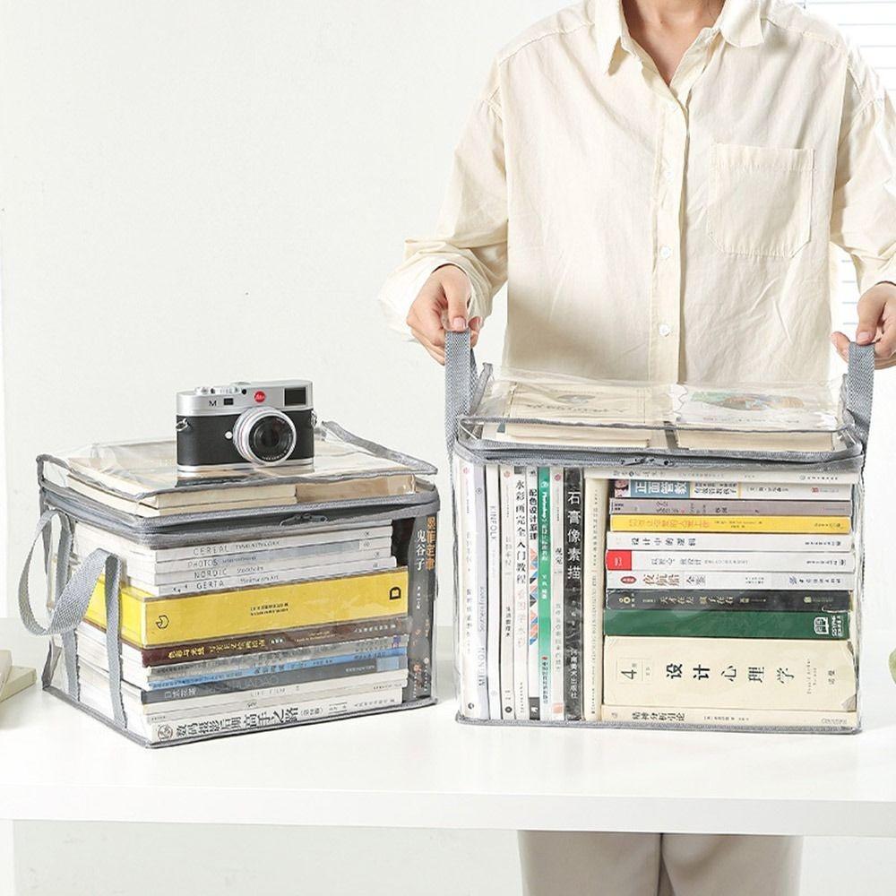 Штабелируемая сумка для хранения комиксов, прозрачный контейнер для сбора, складная сумка для студентов