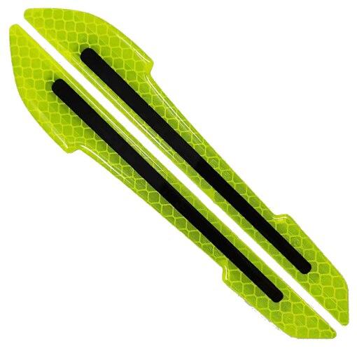 Светоотражающие наклейки Предупреждающая лента Бесследная защитная автомобильная наклейка Предупреждение на зеркало заднего вида автомобиля Внешние автомобильные аксессуары