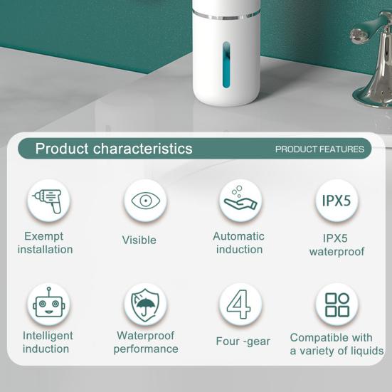 Yousheng 1 комплект дозатора мыла регулируемый USB перезаряжаемый бесконтактный дозатор пенящегося мыла для ванной комнаты кухни