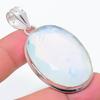 Natural Milky Opal Gemstone 925 Sterling Silver Jewelry Pendant 2.25" g2E36