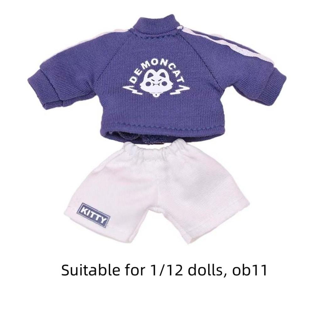 Наряды OB11 Ручная работа Наряд Obitsu11 Сделай сам Игрушечная кукла Толстовка Шорты 1/12 Bjd