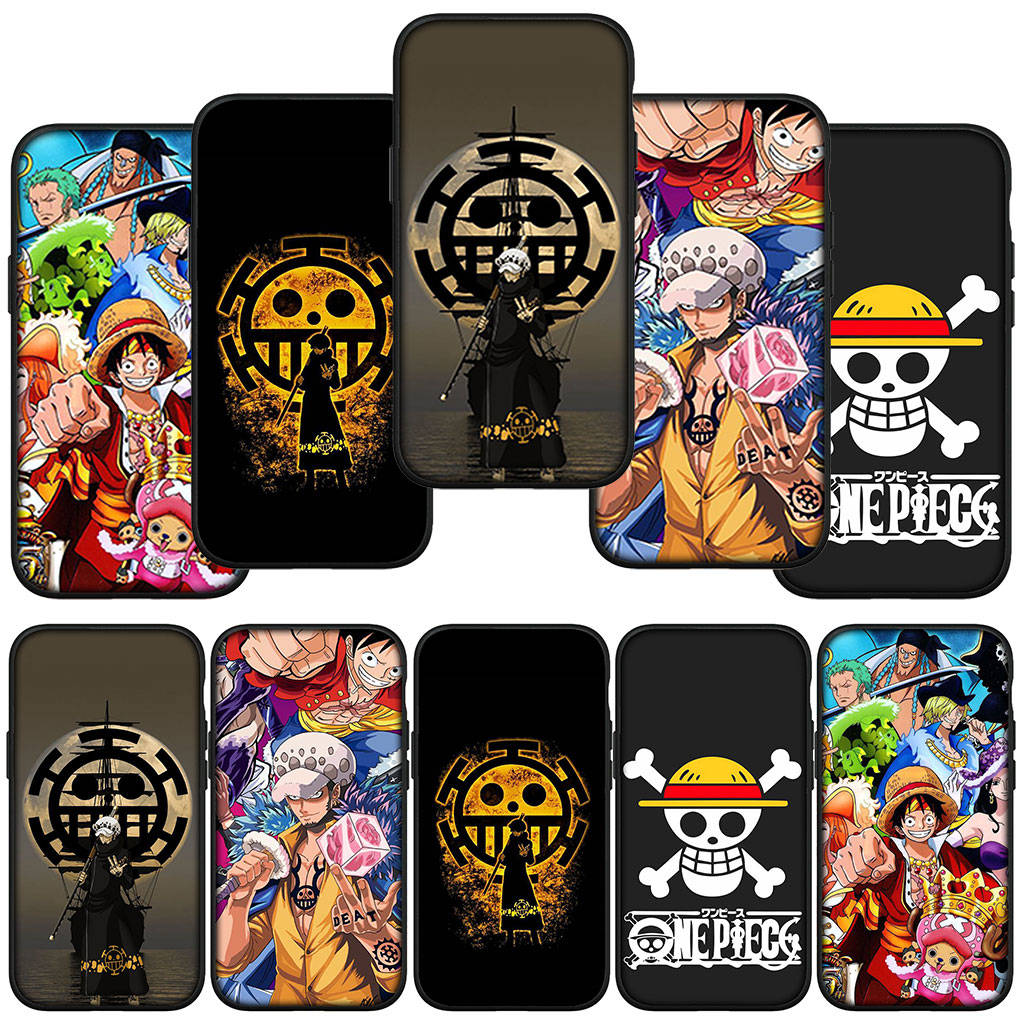 Чехол для телефона Samsung Galaxy S23 S24 iPhone 16 15 14 Xiaomi Redmi Note 13 12 11 Plus 10 Pro Max X XR OPPO Huawei Trafalgar Law Poster Luffy One Piece