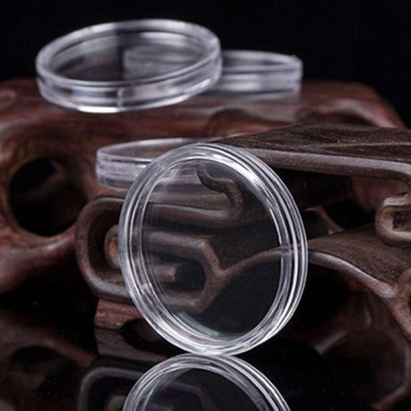 Accessories Coin capsules 100pcs Plastic Holder Container Storage Case