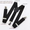 Practical 35/25/20mm Wide Men Suspenders High Elastic Adjustable 4 Strong Clips Suspender Heavy Duty X Back Trousers Braces