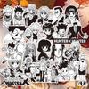 10/30/70 шт. Черно-белые аниме-наклейки Hunter×Hunter Крутые граффити-наклейки для телефона, чемодана, ноутбука, детские наклейки для творчества, игрушки