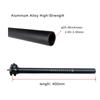 UPANBIKE Bicycle Seatpost Aluminum Alloy Extra Long for Mountain Bike 27.2 30.9 31.6mm400mm (Black 27.2mm)