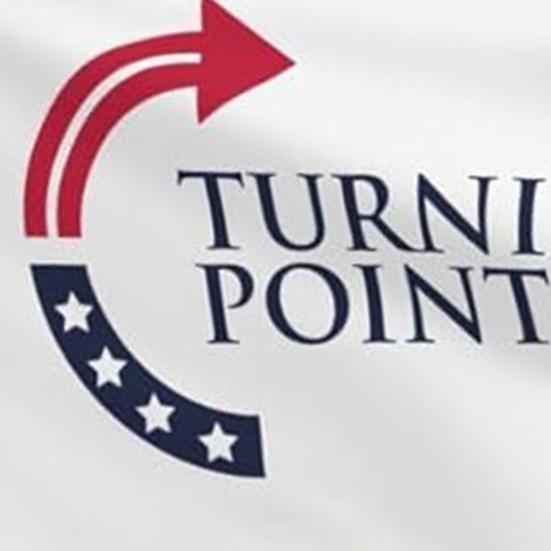 Yousheng Turning Point USA Flag 3x5Ft Double Sided Wall Hanging Flag Outdoor Polyester Banner with Brass Grommets for Yard Garden Decoration