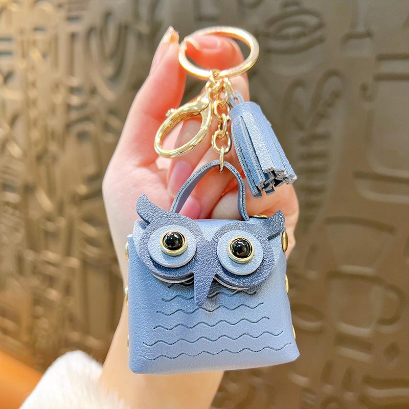 Креативный брелок-кошелек в виде совы: Изысканная мини-сумочка-подвеска для небольших украшений и подарков
