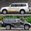 2 шт. для Mitsubishi Pajero, боковая дверь автомобиля, ПВХ наклейки, авто виниловая пленка, наклейки, сделай сам, украшение, стиль, тюнинг