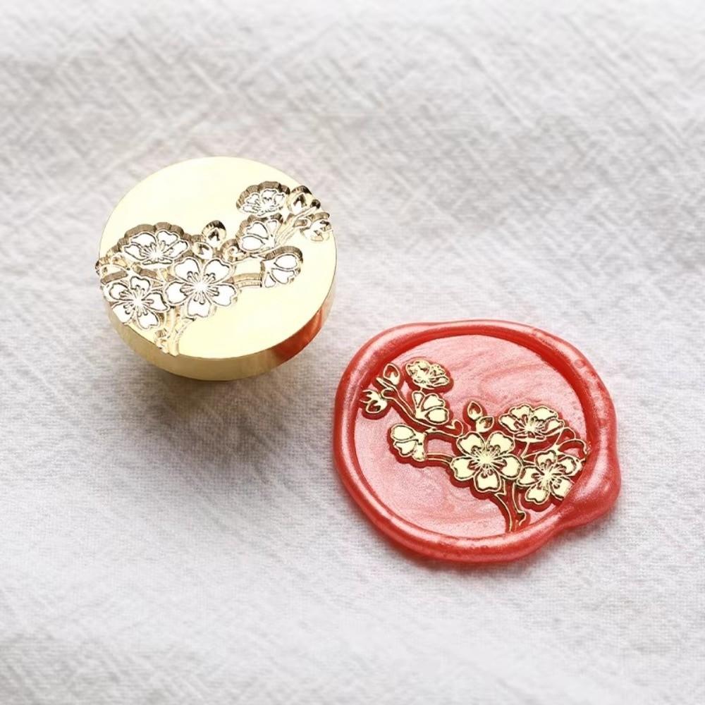 Round Wax Seal Stamp Flowers Sealing Wax Supplies Scrapbooking Sealing Wax Gift Packaging Cards