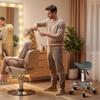 Salon Saddle Stool Rolling Saddle Chair For Massage Spa Clinic Beauty Hairdressing And Tattoo Grey