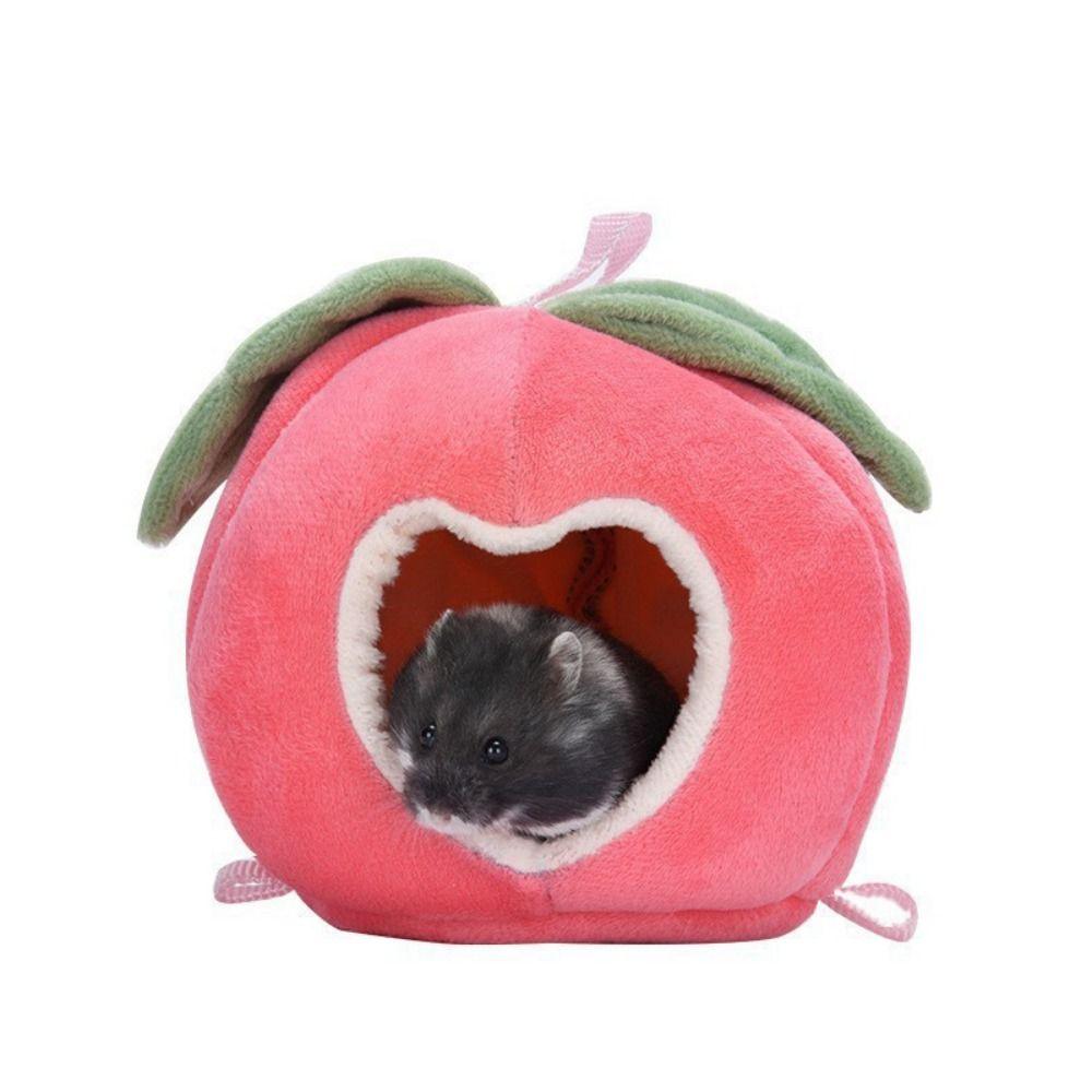 Cartoon Hanging Hamster Hammock Fruit Shape Hamster Cotton House Guinea Pig Nest Winter