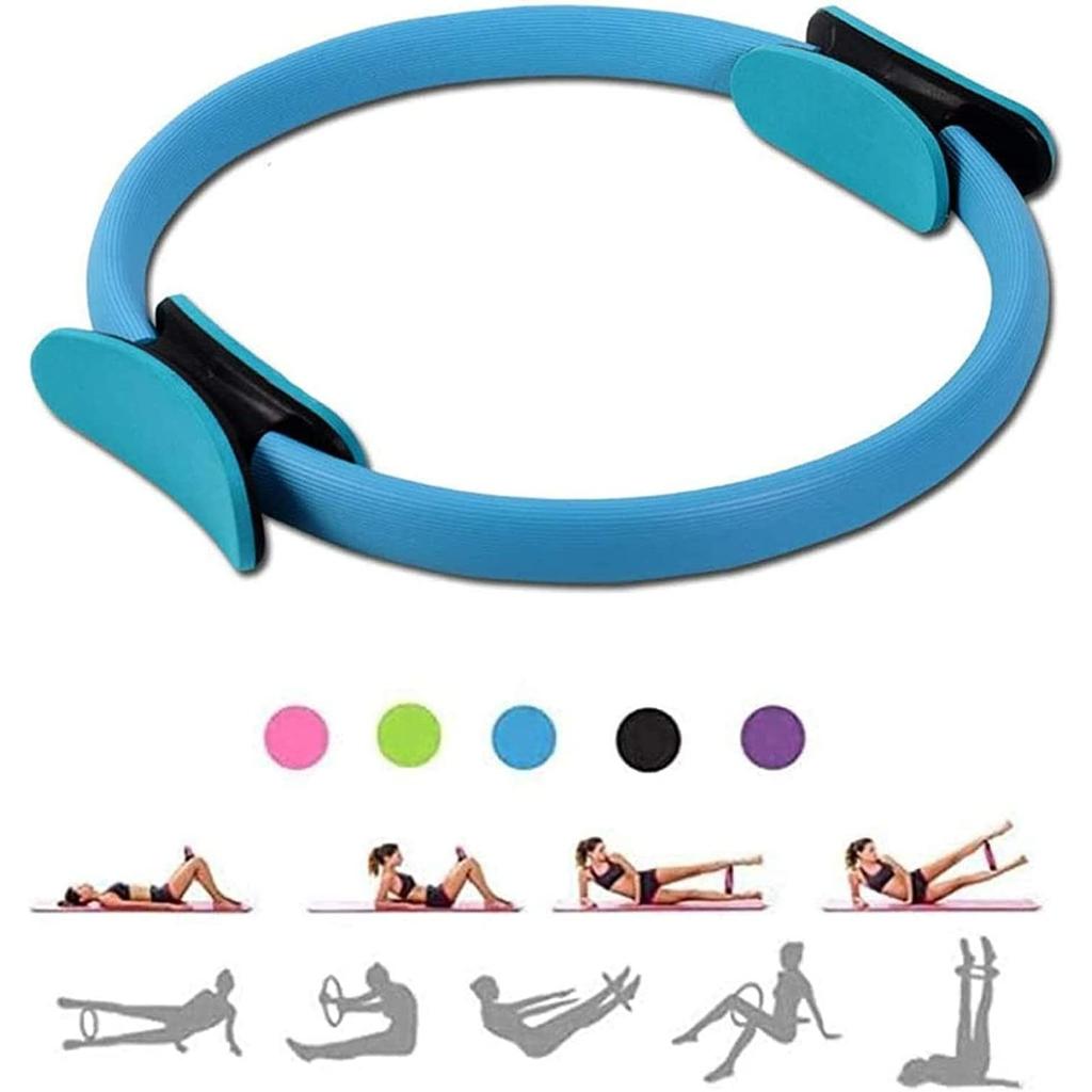 Pilates Rings Yoga Pilates Magic Circle Pilates Ultra Fit Exercise Resistance Fitness Toning Ring Workout Fitness Circles with Dual Grip Handles