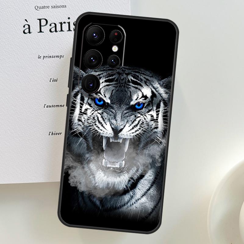 Чехол с животными Лев Волк Тигр Орел для Samsung Galaxy S26 Ultra S25 S23 S22 S21 S24 Ultra S10 S20 Plus S25 FE