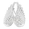 Angel Wing Brooch Pins Crystal Rhinestone Vintage Sweater Shawl Collar Dress Shirt Brooch Clips for Man Woman