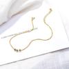 S925 Sterling Silver Beads Anklet Female Ins Cold Wind Special-Interest Design High Sense Ankle Chain