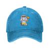 Cute Hippo Playing with Sand Baseball Cap for Men Women Vintage Trucker Hat Golf Hats Dad Caps