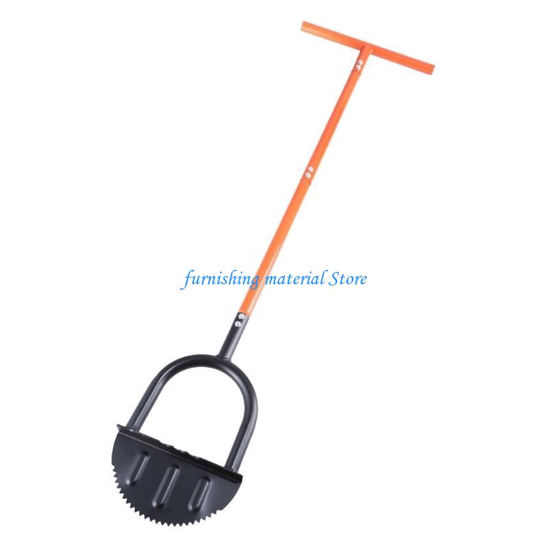 Y5GD Profession Manual Half Moon Lawns Edger Trimmer with Serrated Tooth for Efficient Grass Trimming Neat Garden Borders
