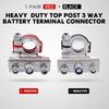 2 шт. Простая установка Клеммы аккумулятора автомобиля грузовика Медные клеммы-зажимы Сверхмощные клеммы Разъемы