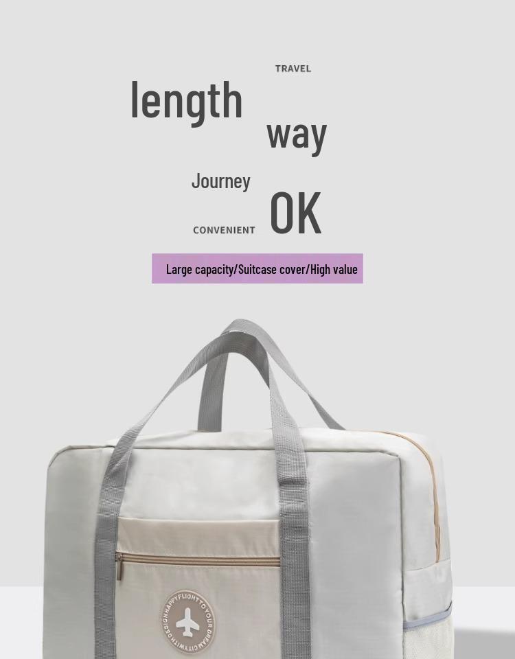 Женская складная дорожная сумка для коротких поездок с функцией тележки