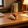 3D-печатная утка, фигурка хот-дога, милая скульптура животного-еды, игривая офисная, с матовым покрытием, забавная мини-игрушка для стола, декор для дома, уникальная