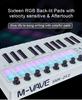 M-VAVE 25-клавишная MIDI-клавиатура SMK-25 Мини USB MIDI-контроллер Портативная USB-клавиатура MIDI-контроллер Перезаряжаемые инструменты
