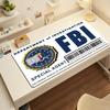Fashion F-FBI Mouse Pad For Office Gaming And Keyboards Non-Slip Large Waterproof