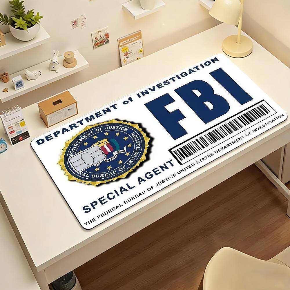 Fashion F-FBI Mouse Pad For Office Gaming And Keyboards Non-Slip Large Waterproof