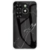 For Infinix Smart 8 4G Tempered Glass Case Marble Pattern Anti-Drop Phone Cover