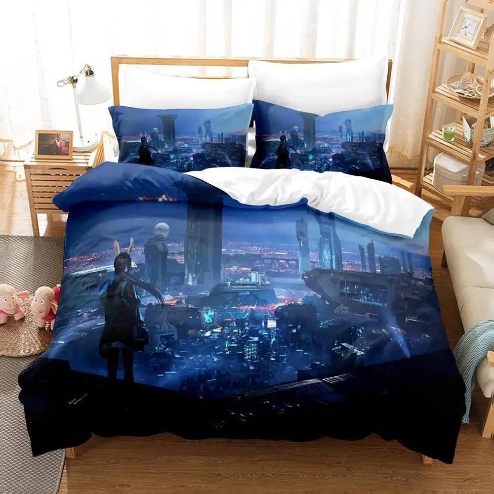 NEw Kawaii Anime Arknights Bedding Set Single Twin Full Queen King Size Bed Set Adult Kid Bedroom Duvet Cover Sets Home Textiles