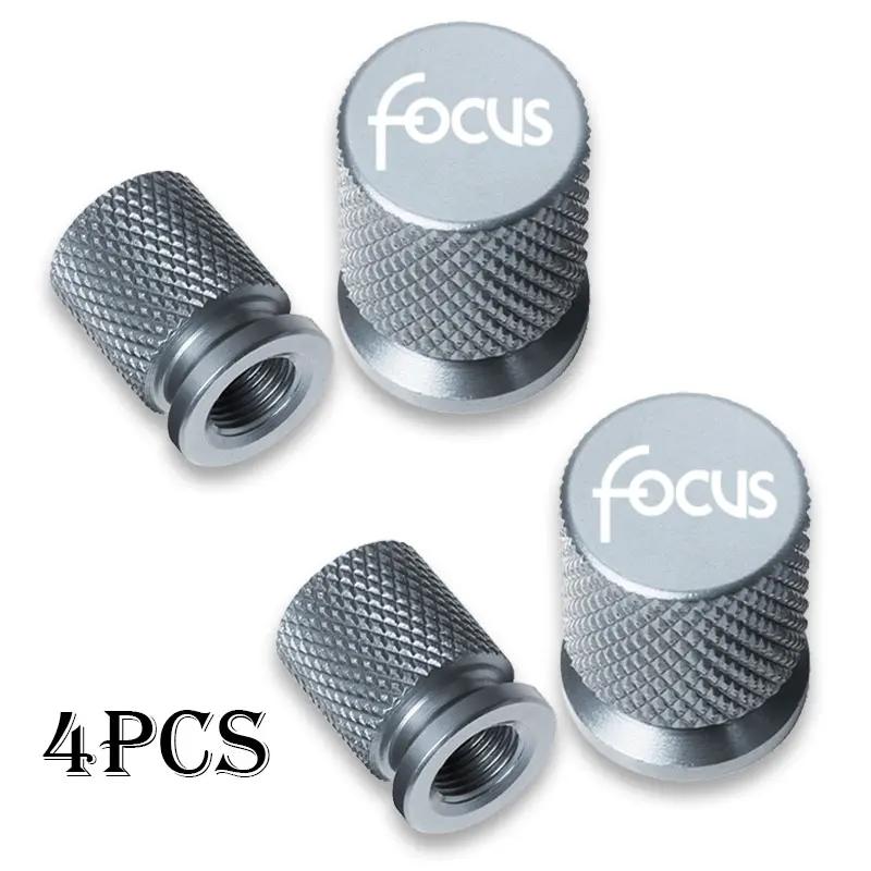4pcs For Ford Focus Logo MK1 MK2 MK3 MK4 Auto parts Auto Badges Car Wheel Tire Valve Caps Tyre Stem Covers Airdust Waterproof