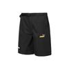 Puma Однотонный ремень с логотипом Шорты прямого кроя Унисекс шорты Черный 671965-01