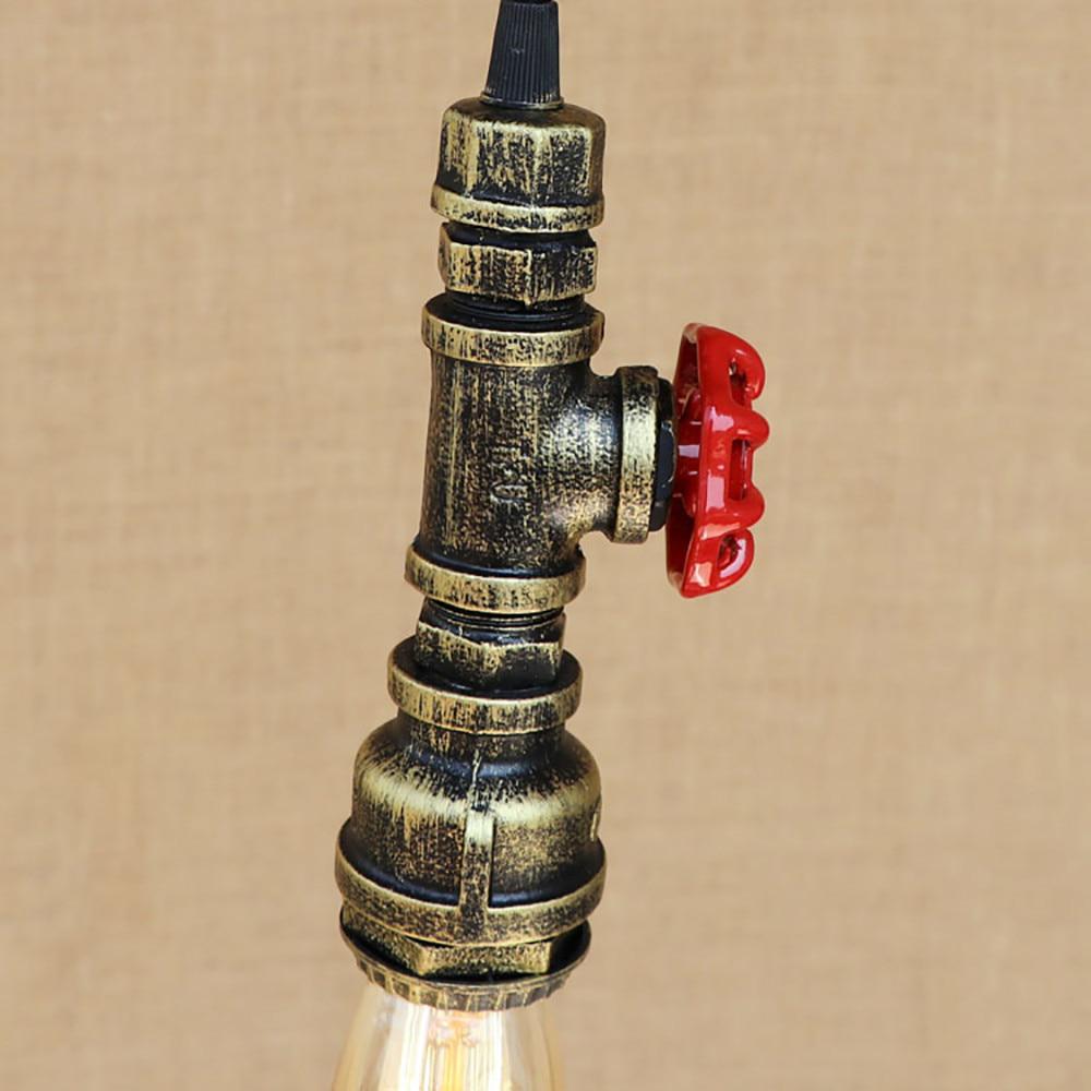 Лофт, промышленный железный водопровод, паровой панк, винтажный подвесной светильник, шнур E27, светодиодные подвесные светильники для спальни