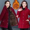 Corduroy Winter Coat Women Puffer Jacket Winter Korean Style Long Ladies Over-the-knee Cotton Padded Jacket Keep Warm