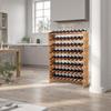 72 Bottle Stackable Modular Wine Rack, 8-Tier, Floor Freestanding Wine Storage Rack, Sturdy Wines Holder Display Shelf, Wobble-Free Shelves, Easy