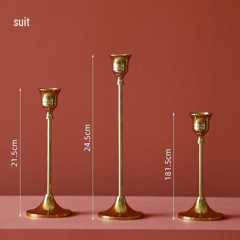 Скандинавская свеча для ароматерапии в стиле легкой роскоши с золотым подсвечником - Идеально для романтических ужинов и элегантного декора стола