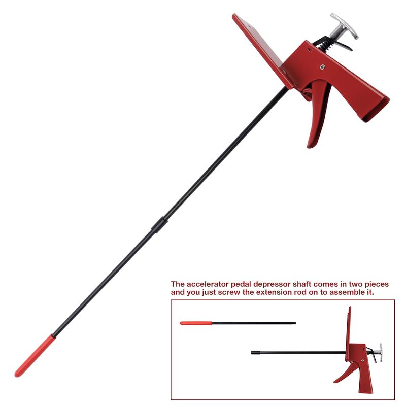 28-Inch Car Brake Pedal Depressor Tool, Adjustable Pedal Fixing Tool, Prevent Vehicle Slipping, For Car Testing/Car Maintenance