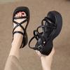 Ladies Retro Casual Platform Sandals
