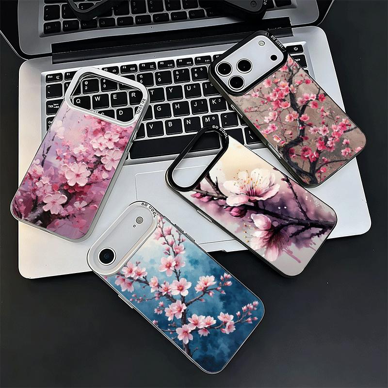 Чехол для телефона Sakura с цветами вишни, ударопрочный, для iPhone 17 Air 16 16E 15 Pro Max 14 Plus 13 Mini 12, задняя крышка, защита от падений