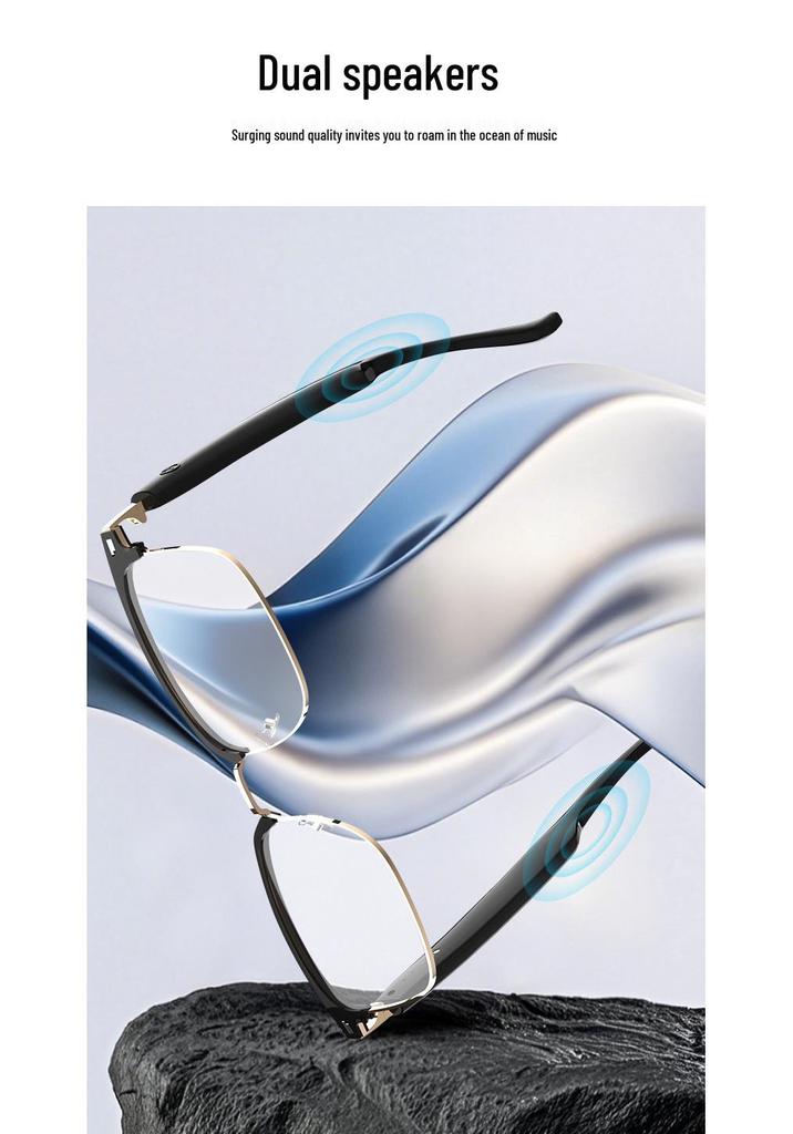 Smart AI Bluetooth Glasses GS13: Photochromic Metal Fashion with High-End Translation Features