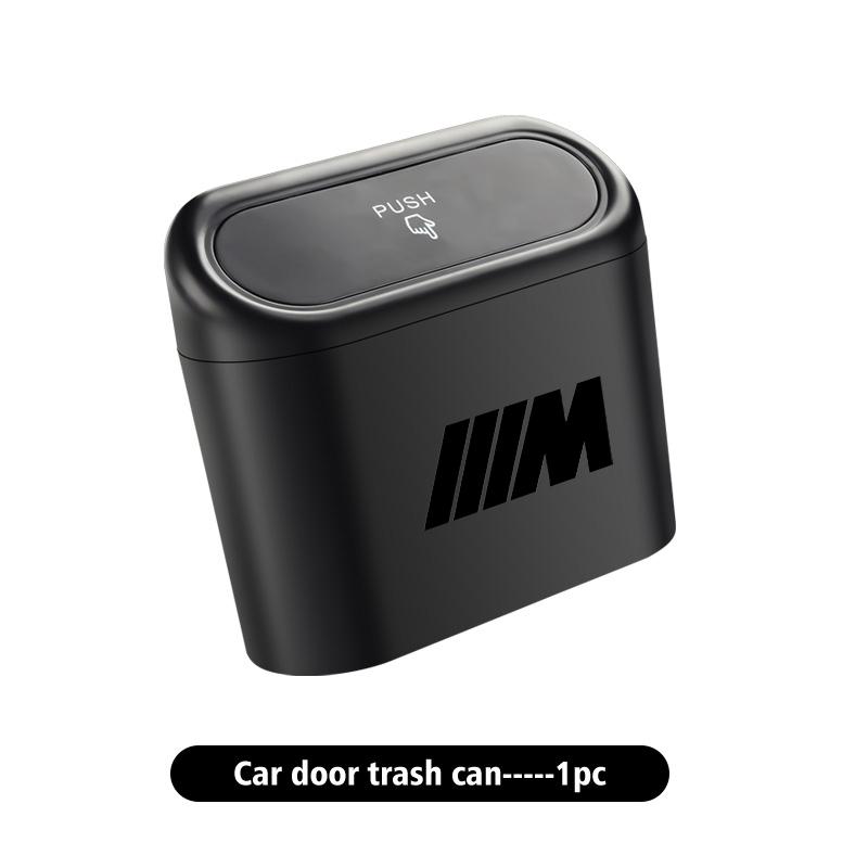 NTSM5 Car Door Hanging Trash Can Storage Box Auto Accessories For BMW M 1 3 4 5 6 7 Series X1 X3 X4 X5 G20 G38 F48 E36 E39