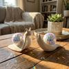 Retro Style Snail Disco Ball Sun Catcher Miniature Snail Desktop Ornaments  Bedroom