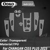 Для CHANGAN CS55 PLUS CS55PLUS   Автомобильный интерьер Центральная консоль Прозрачная ТПУ Защитная пленка Анти-царапина
