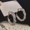 1 пара модных серег-кольца в обертке, металлические круглые серьги, преувеличенные элегантные очаровательные серьги, ювелирные изделия, подарок
