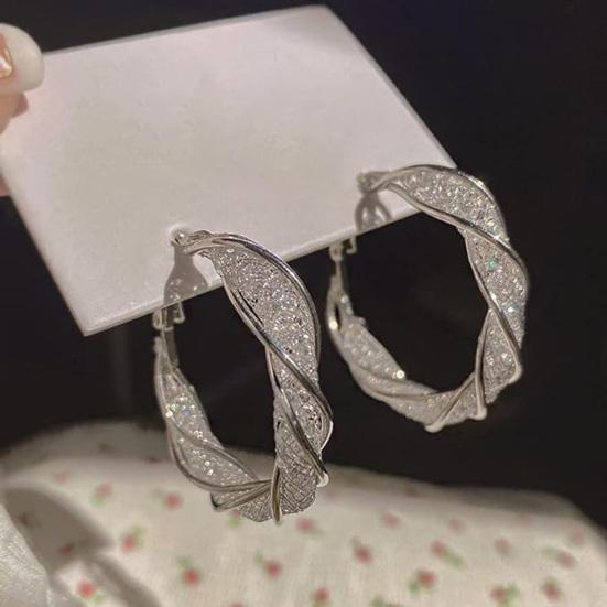 1 пара модных серег-кольца в обертке, металлические круглые серьги, преувеличенные элегантные очаровательные серьги, ювелирные изделия, подарок