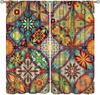 Юго-Восточная Азия Тайские цветочные полузатемняющие шторы Красочные Бохо Мандала Шторы Декор Спальня Гостиная Оконные Шторы