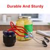 Canning Jar Lifter with Grip Handle Canning Tongs Stainless Steel Anti Scalding Anti Slip Wide Mouth Clip for Kitchen Restaurant