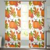 Тыквенные прозрачные занавески на окна для гостиной, спальни, современные вуалевые тюль-шторы, тканевые занавески для кухни