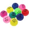 TOYANDONA 10 шт. Шары для розыгрыша Номера 1-10 Шары для бинго Шары для игр Сфера Маленькие пластиковые шарики с номерами для игрового вечера Активности для большой группы