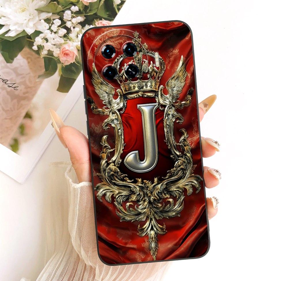 Чехол-крышка для Tecno Spark 20 Pro Plus, Роскошный, Буквы от A до Z, 2D-раскрашенный силиконовый корпус для Tecno Spark 20 Pro+ KJ7